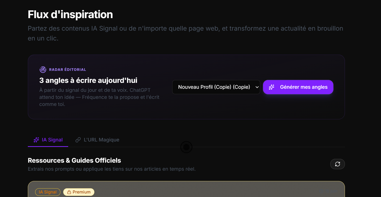 Sources de Fréquence